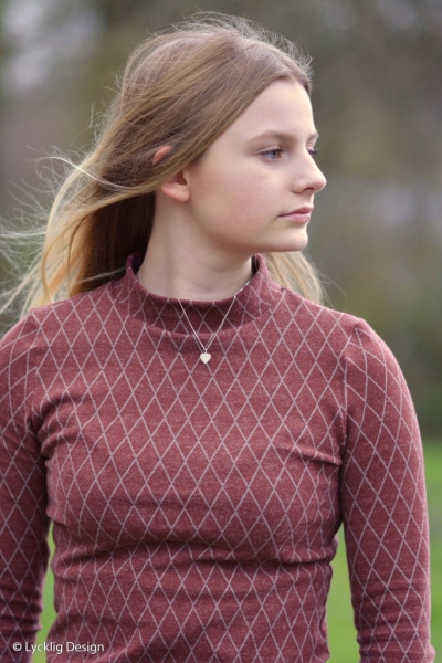 Jacquard Jersey - Cozy Collection - by Lycklig - Raute bordeaux